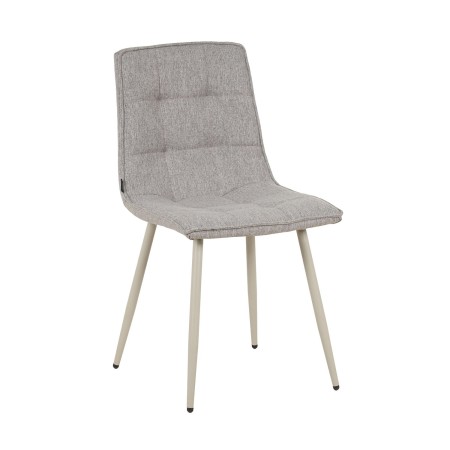 Silla Louise Gris Oscuro Pata Beige - Silla tapizada de diseño moderno – UKUKHOME.COM