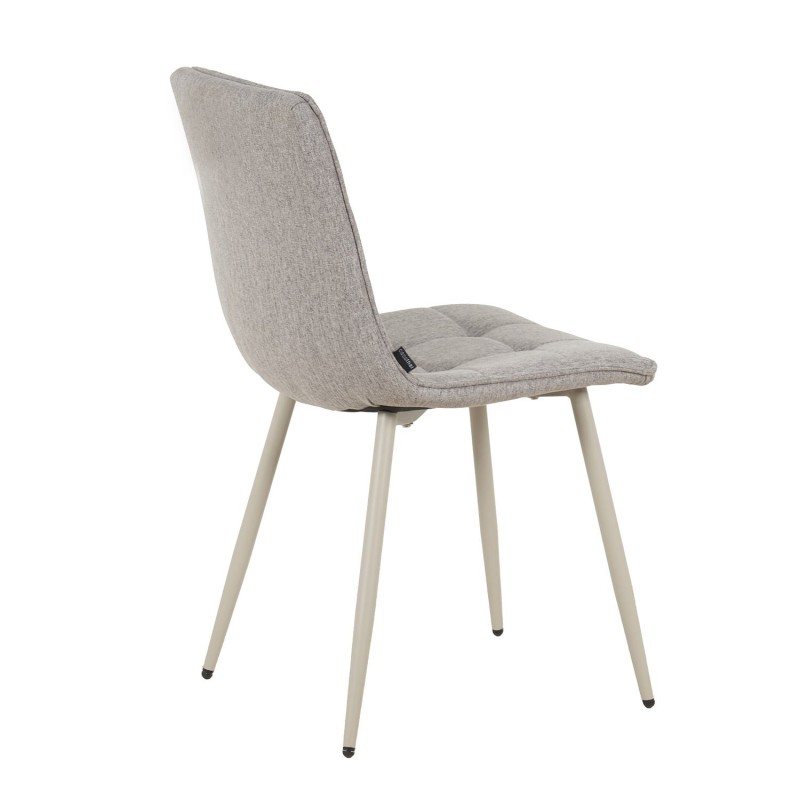 Silla Louise Gris Oscuro Pata Beige - Silla tapizada de diseño moderno – UKUKHOME.COM