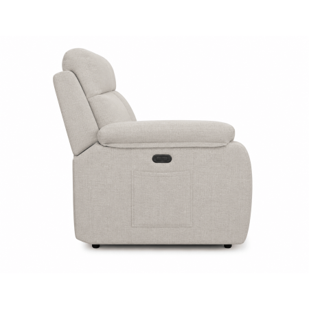 SOFÁ 3 PLAZAS RELAX ELÉCTRICO LAZIO - BOTONERA USB Y C