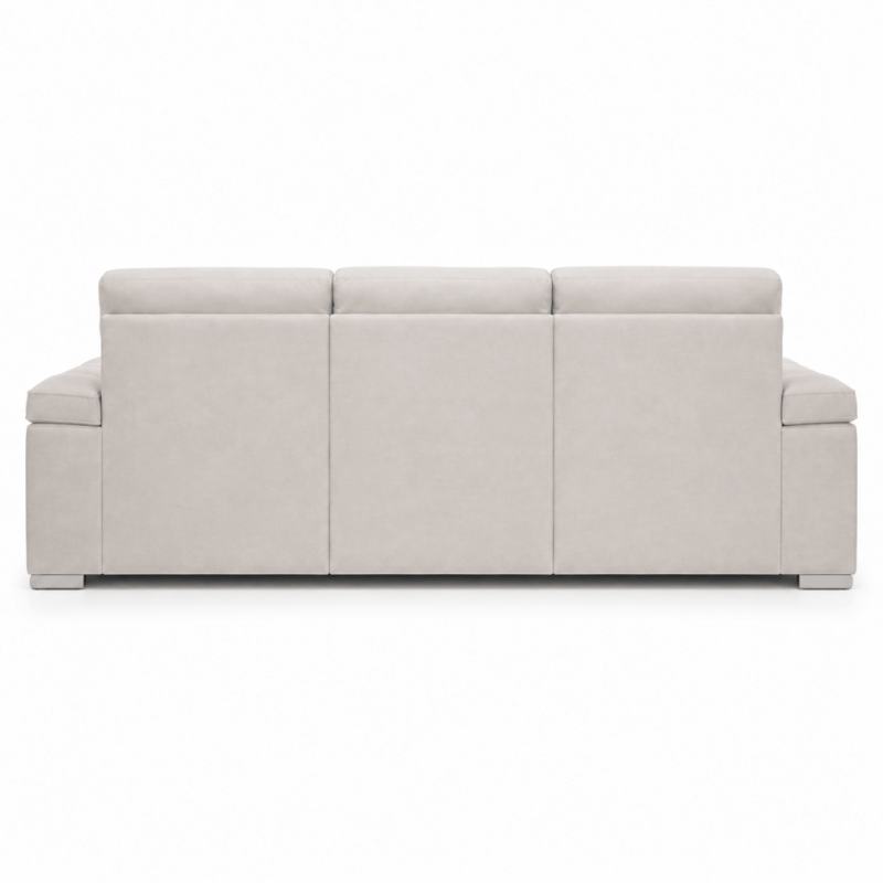 SOFÁ STELLA 3,5 PLAZAS AS90 C/B DESLIZANTE ELECTRICO + CHAISELONGUE 80