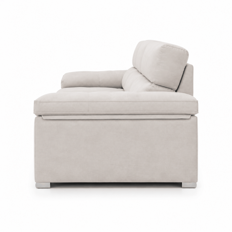 SOFÁ STELLA 3,5 PLAZAS AS90 C/B DESLIZANTE ELECTRICO + CHAISELONGUE 80