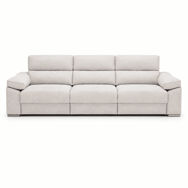 SOFÁ STELLA 3,5 PLAZAS AS90 C/B DESLIZANTE ELECTRICO + CHAISELONGUE 80