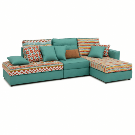 ROMINA C/CHAISE 90X150 C/BR+1AS90+150X90 350X150