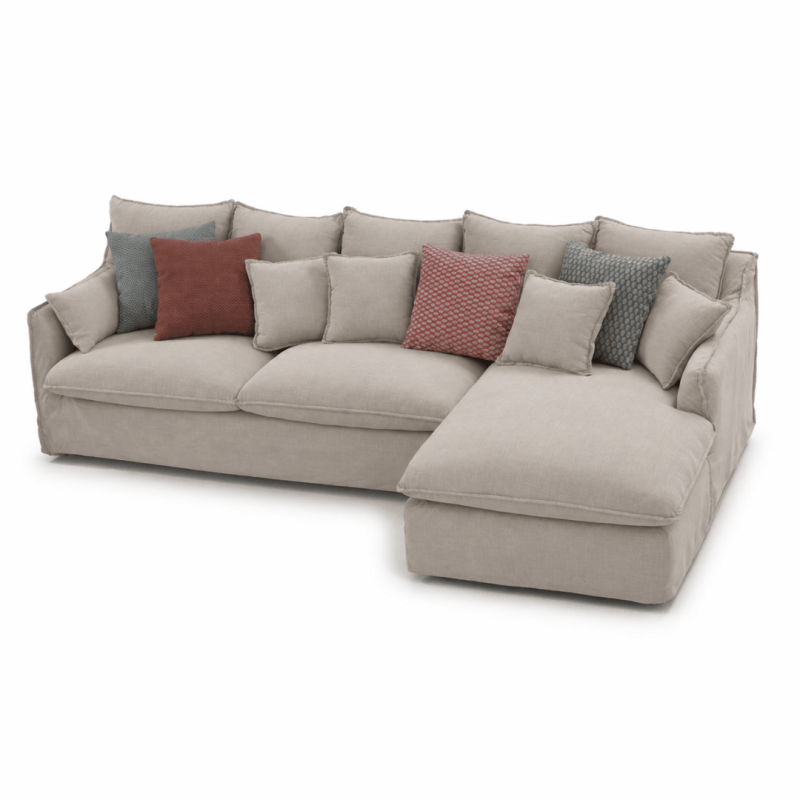 Sofá Chaise Longue Bari Nigeria Natural | Sofati