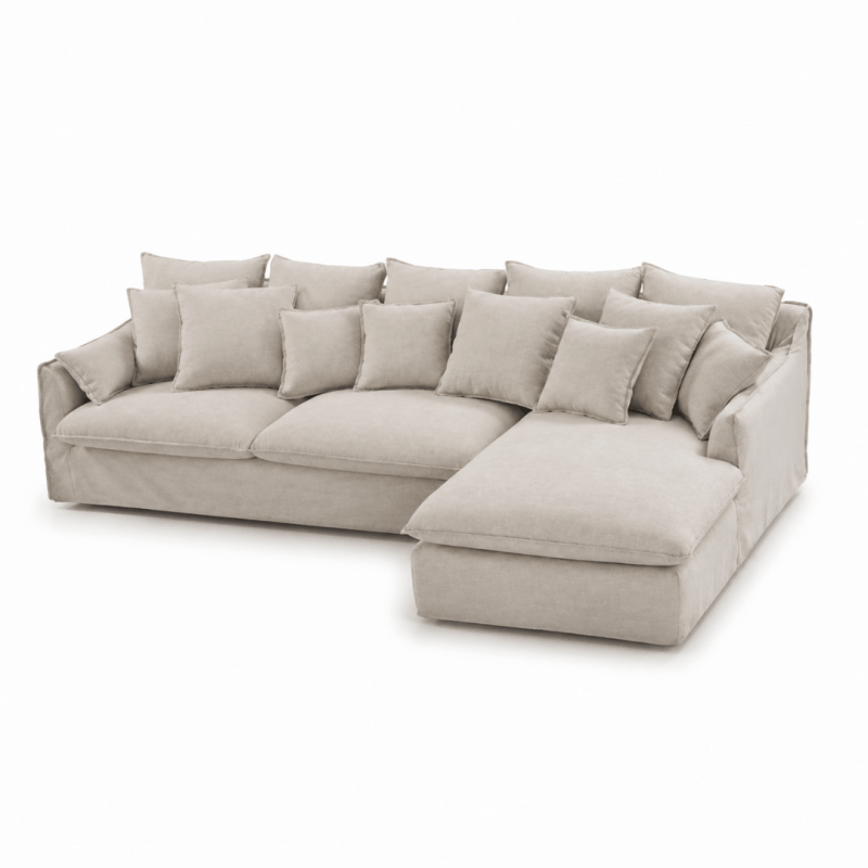 Sofá Chaise Longue Bari Nigeria Natural | Sofati